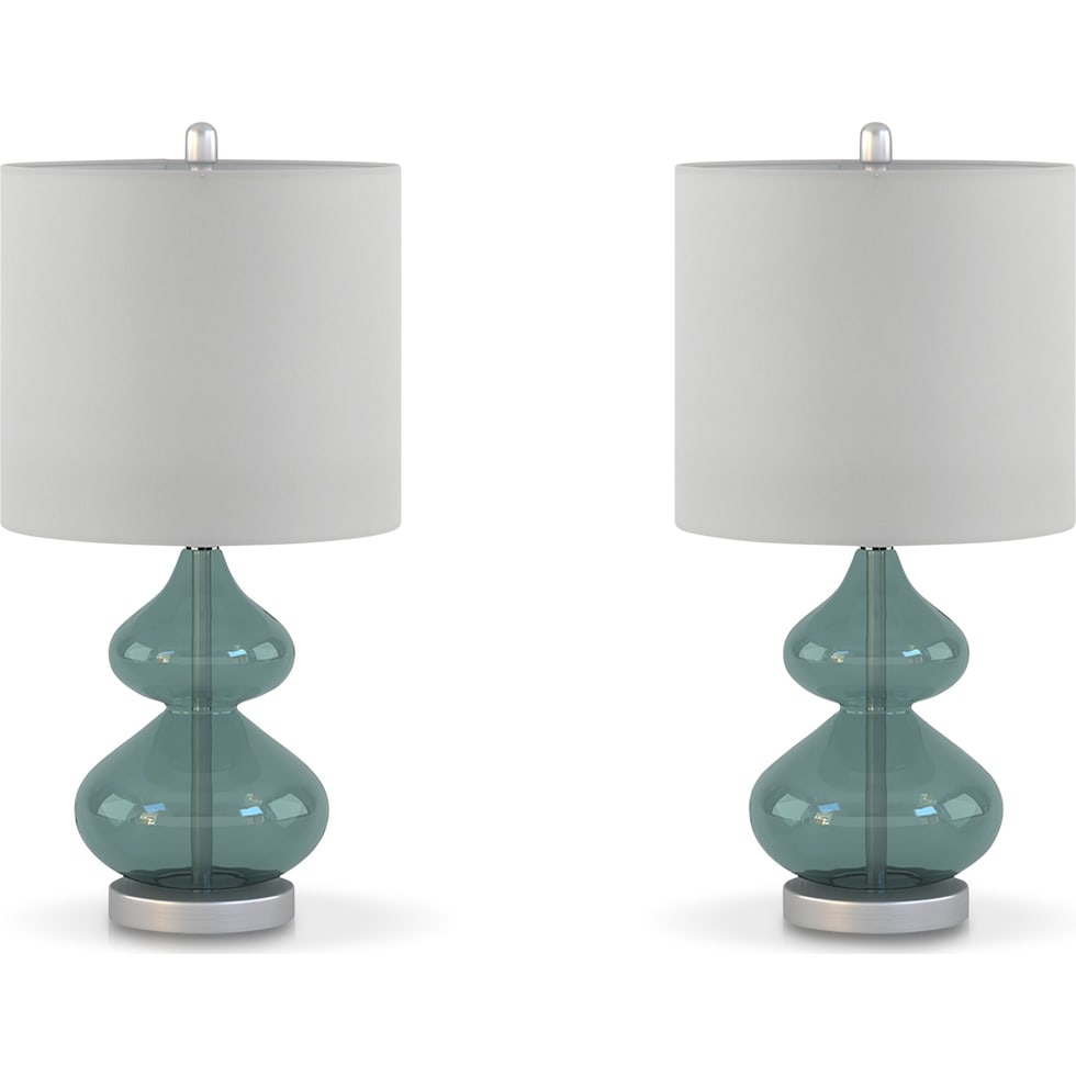 irvine blue table lamp   