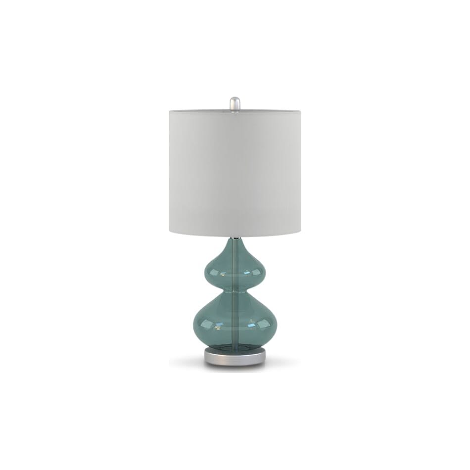 irvine blue table lamp   