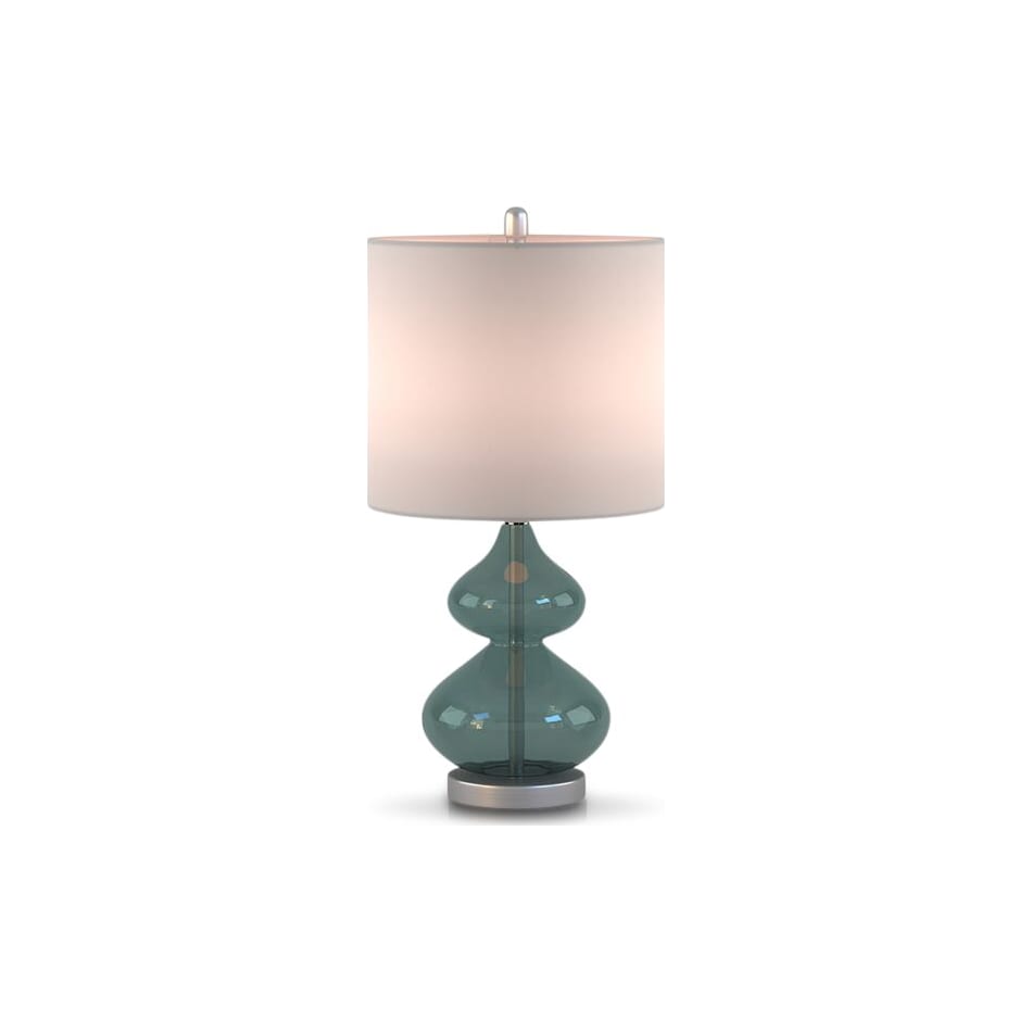 irvine blue table lamp   