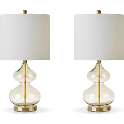 Irvine Set of 2 Table Lamps - Gold