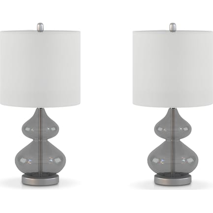 Irvine Set of 2 Table Lamps - Gray