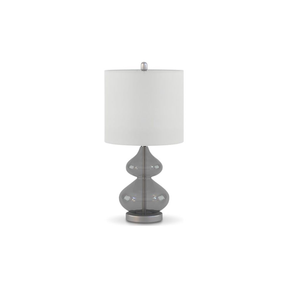 irvine gray table lamp   