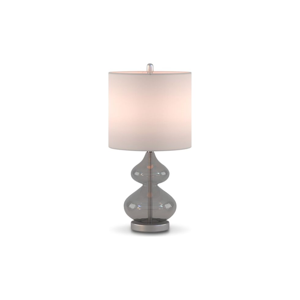 irvine gray table lamp   