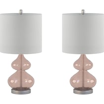 irvine pink table lamp   