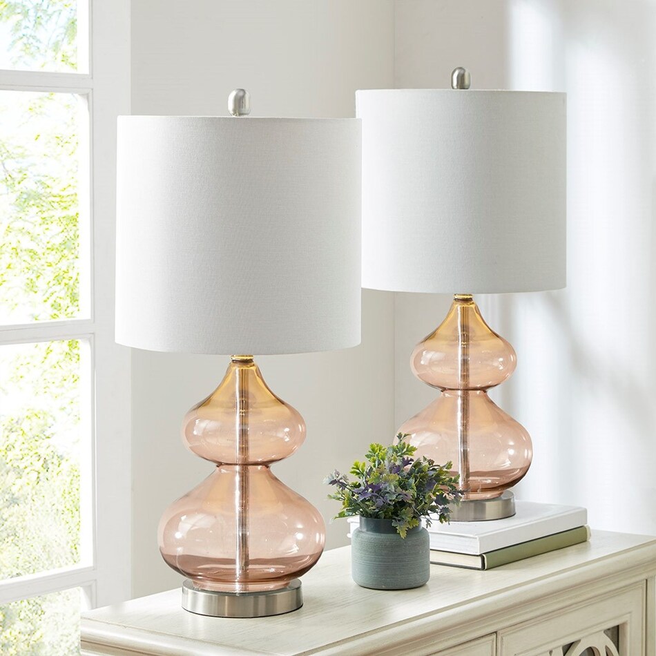 irvine pink table lamp   