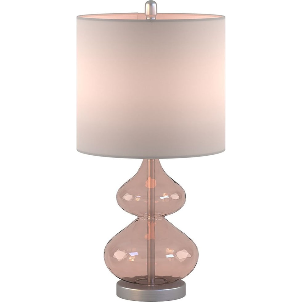 irvine pink table lamp   