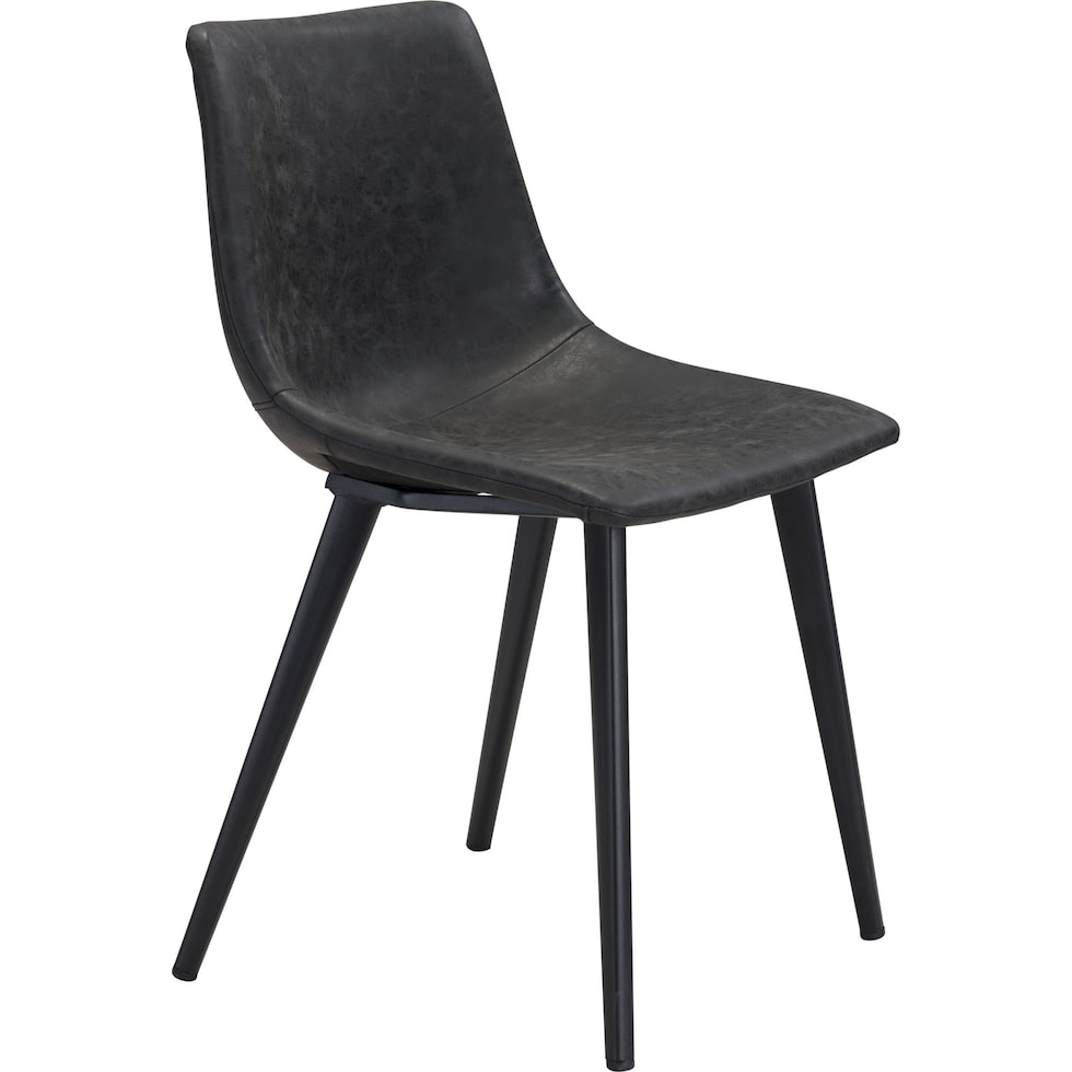 isaac black dining chair   