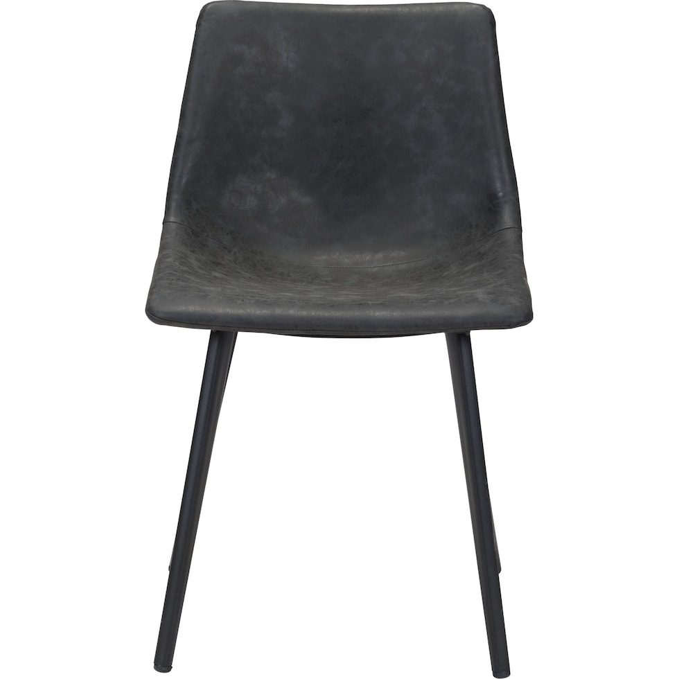 isaac black dining chair   
