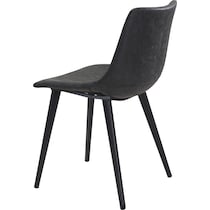 isaac black dining chair   