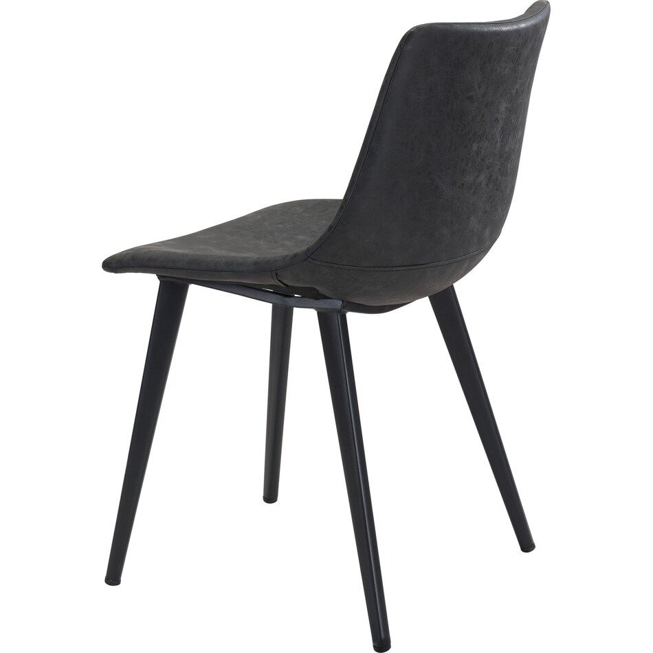 isaac black dining chair   
