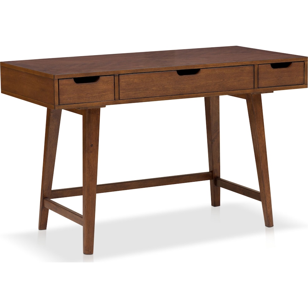 isaac dark brown desk   