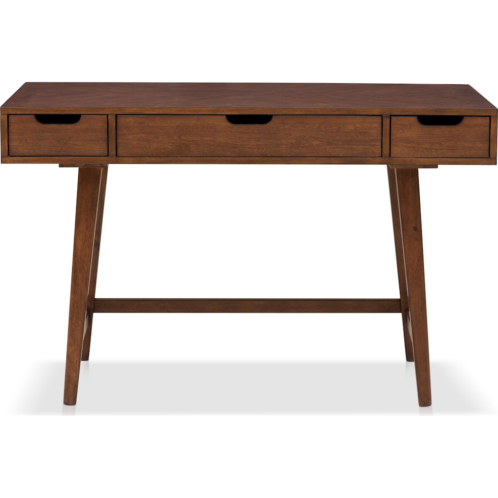 isaac dark brown desk   