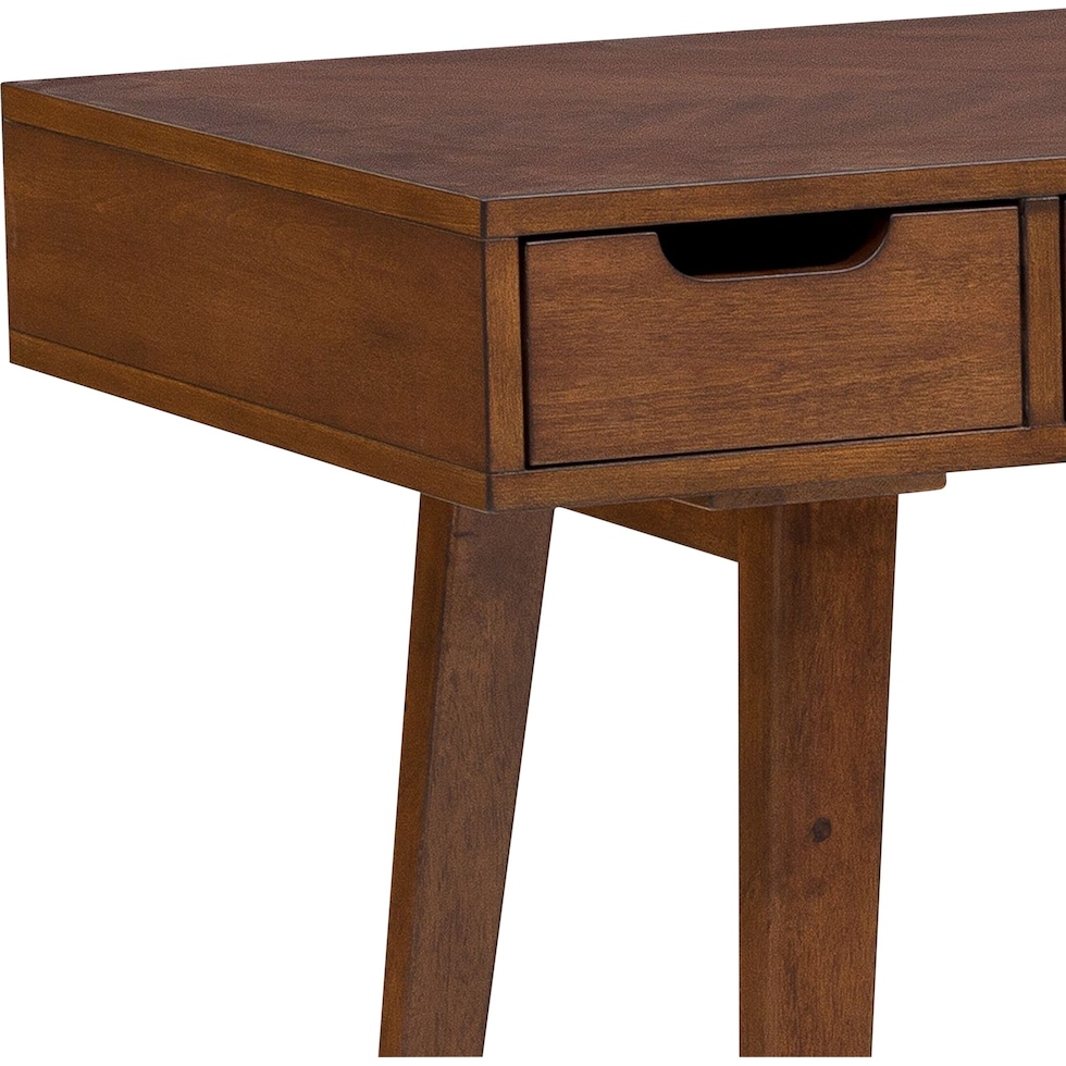 isaac dark brown desk   