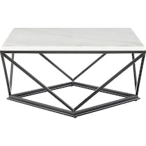 isadora white black coffee table   