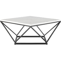 isadora white black coffee table   