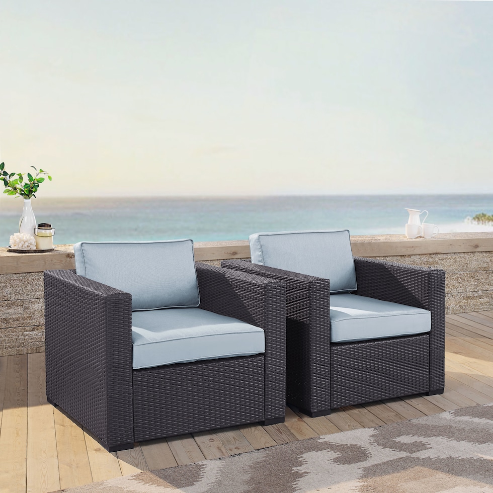 isla blue outdoor chair   