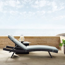 isla blue outdoor chaise   