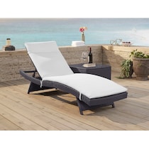 isla white outdoor chaise   