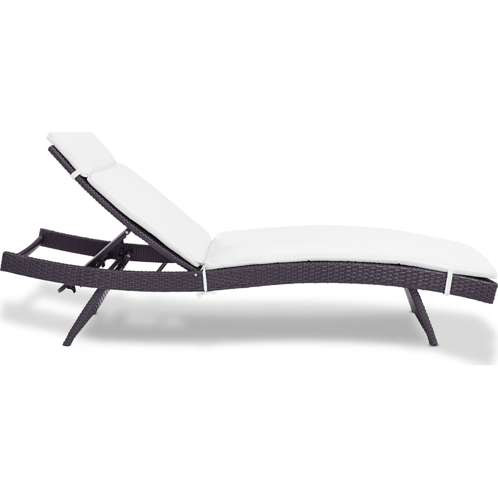 isla white outdoor chaise   