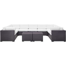 isla white outdoor sectional set   