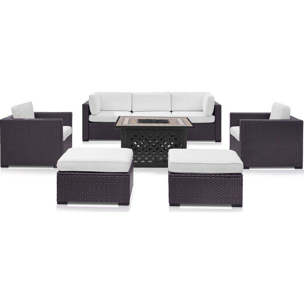 isla white outdoor sofa set   