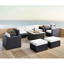 isla white outdoor sofa set   