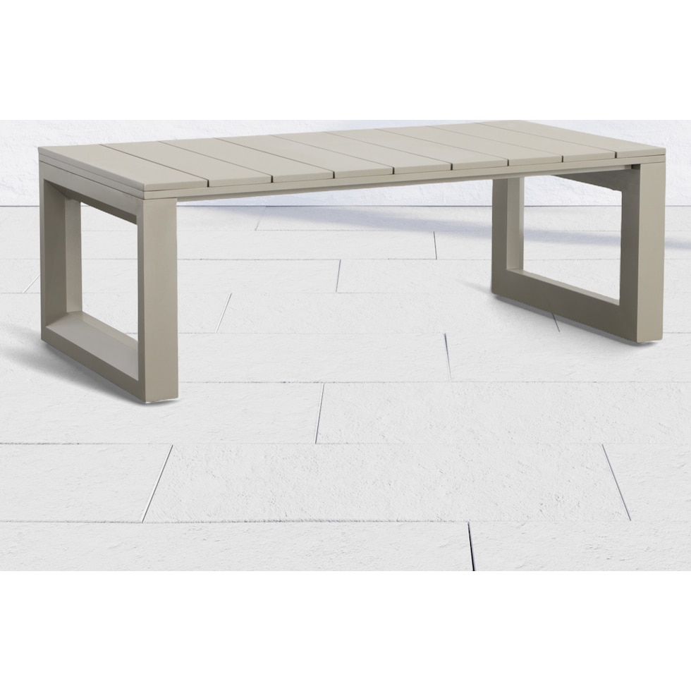 islander gray outdoor coffee table   