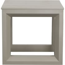 islander gray outdoor end table   