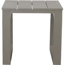 islander gray outdoor end table   