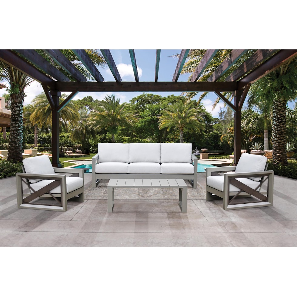 islander gray outdoor sofa   