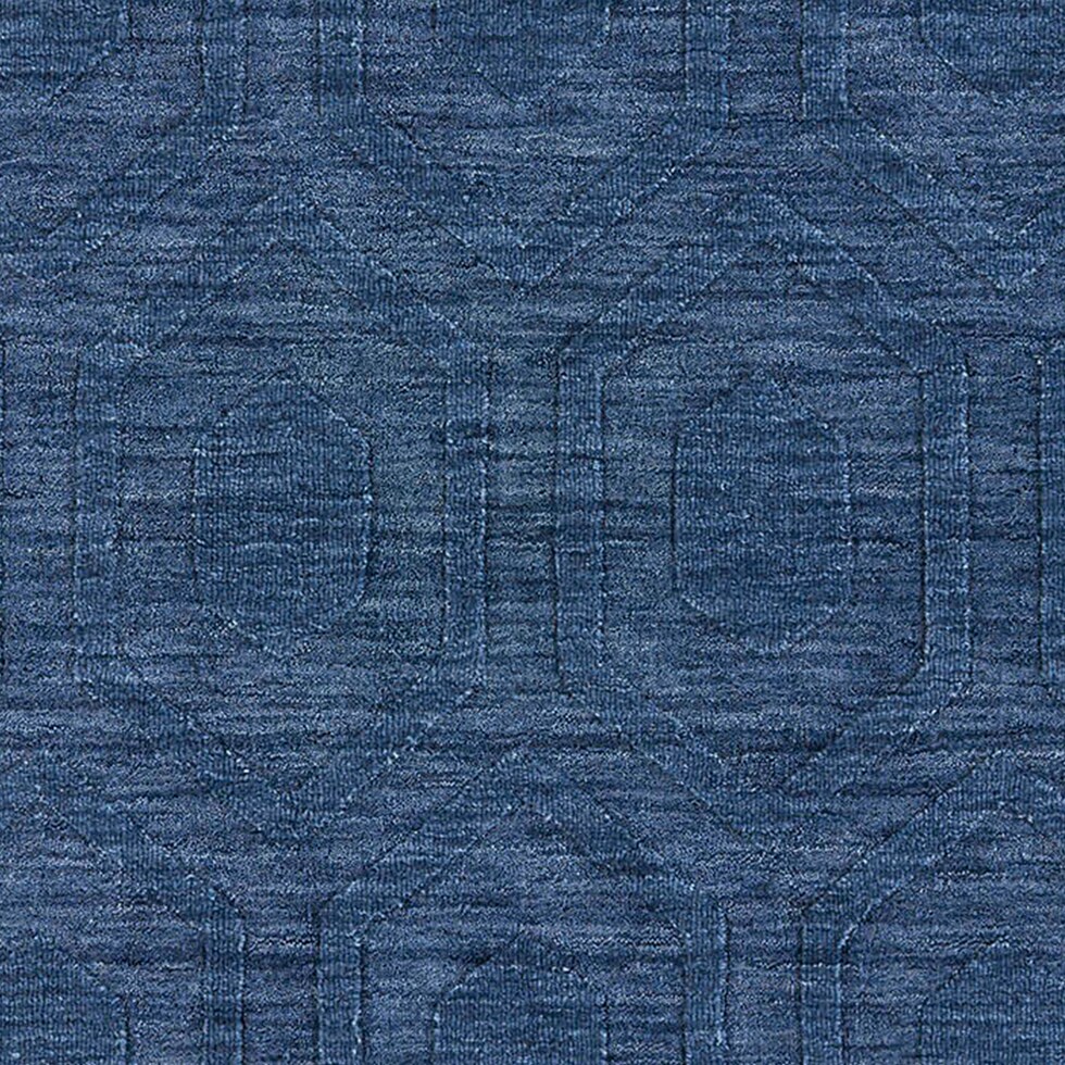 ives blue area rug  x    