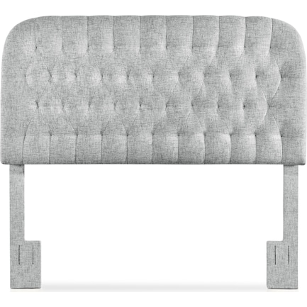 Ivy King Upholstered Headboard - Platinum Gray