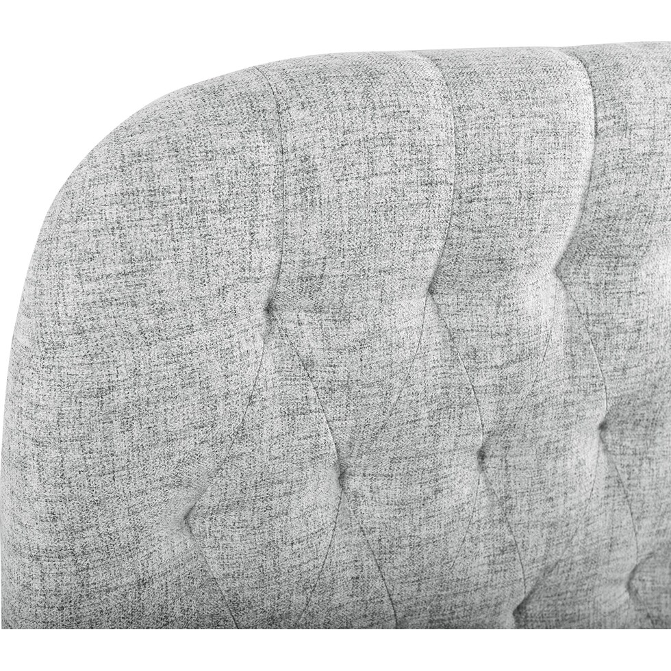 ivy gray king headboard   
