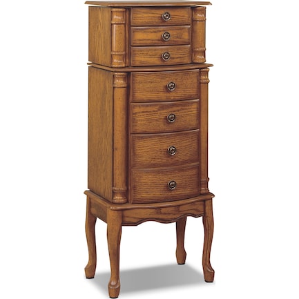 Ivy Jewelry Armoire - Oak