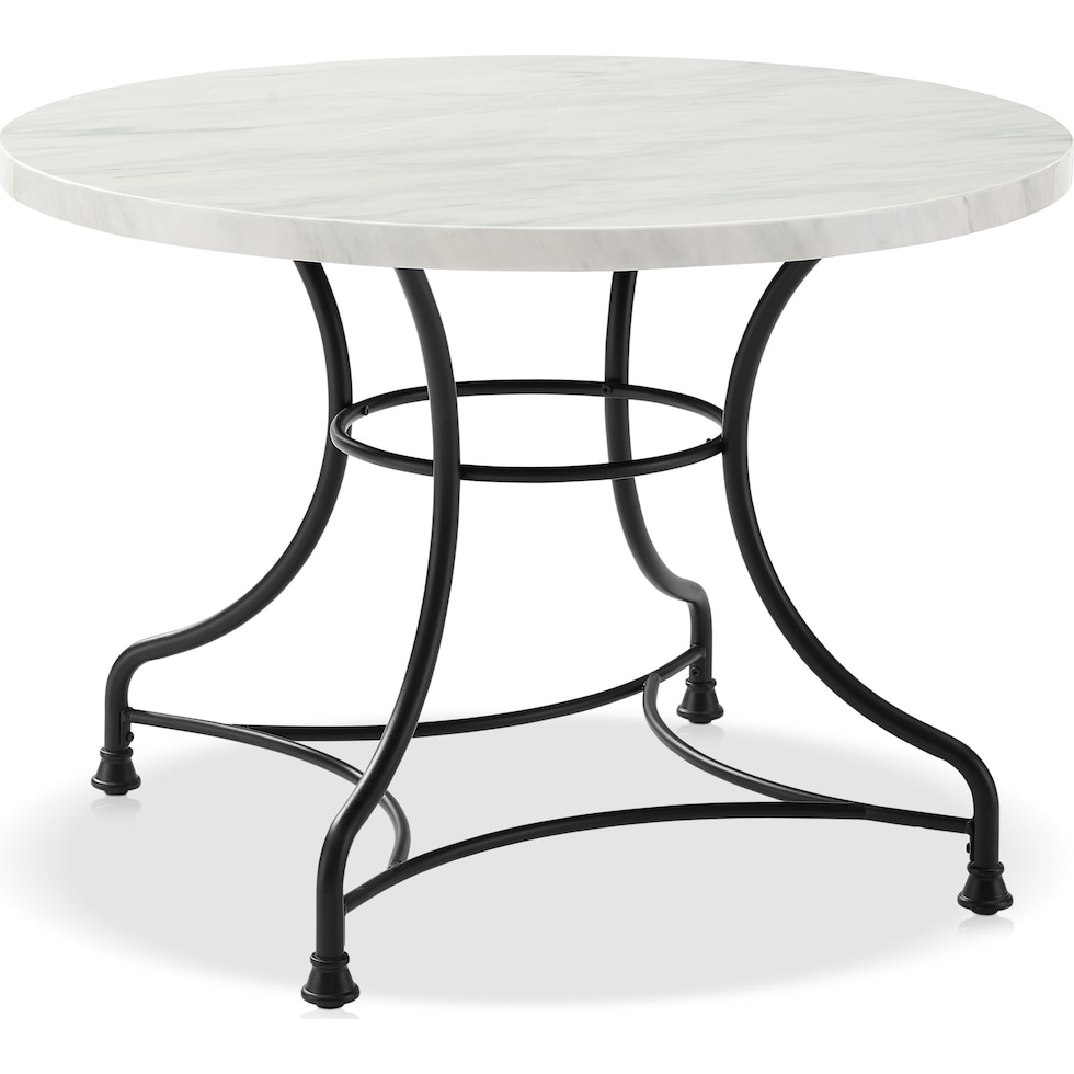 izzy black dining table   