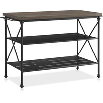 izzy black kitchen island   