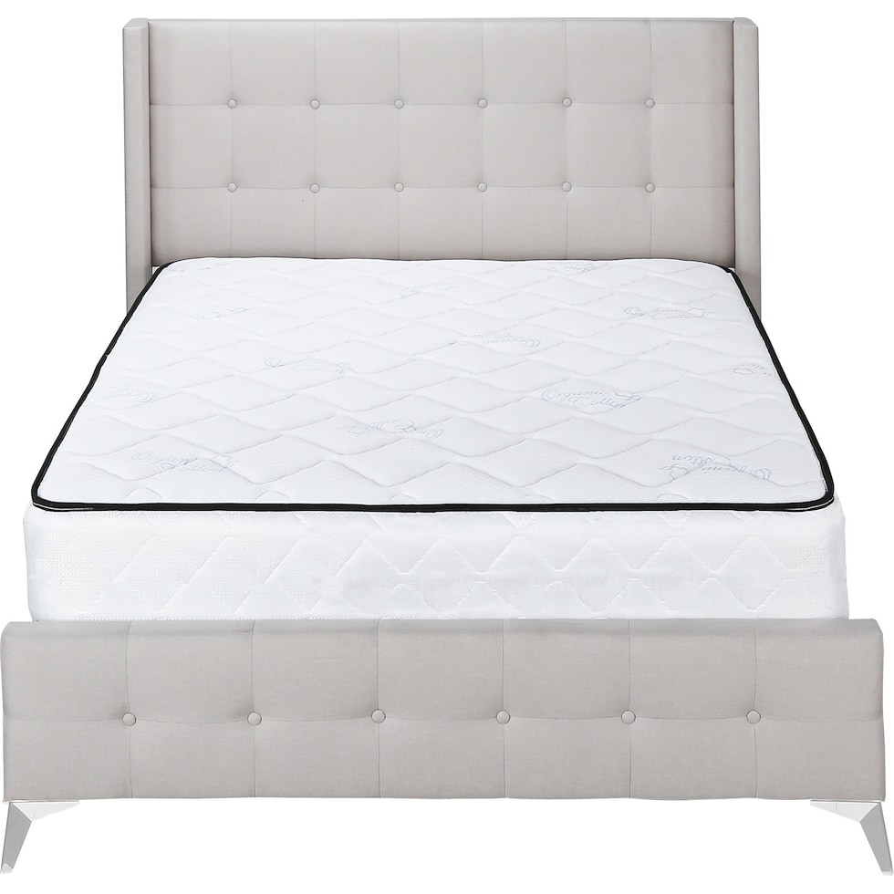 jace neutral queen bed   