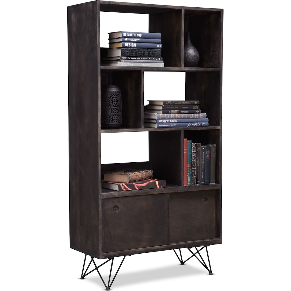 jack dark brown bookcase   