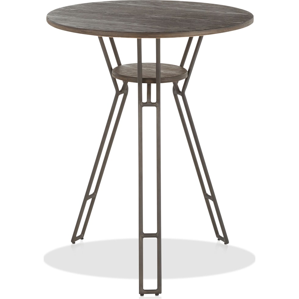 jackie dark brown counter height table   
