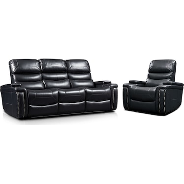 Jackson Triple-Power Reclining Sofa and Recliner Set