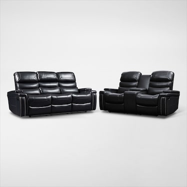 Jackson Manual Reclining Sofa and Loveseat Set