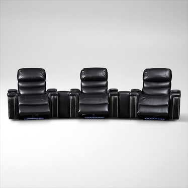 Jackson 5-Piece Triple-Power Reclining Home Theater Sectional