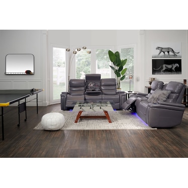 Jackson Triple-Power Reclining Sofa and Loveseat Set
