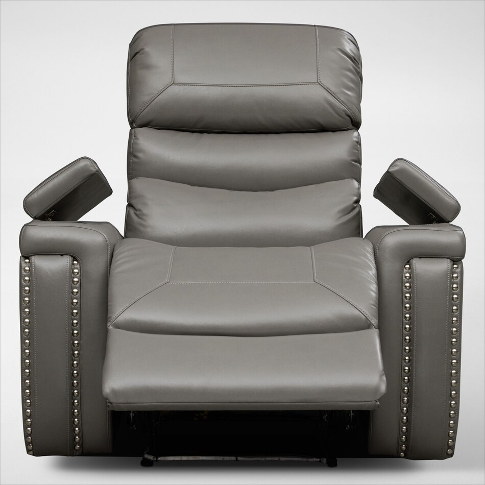 jackson gray  pc manual reclining living room   