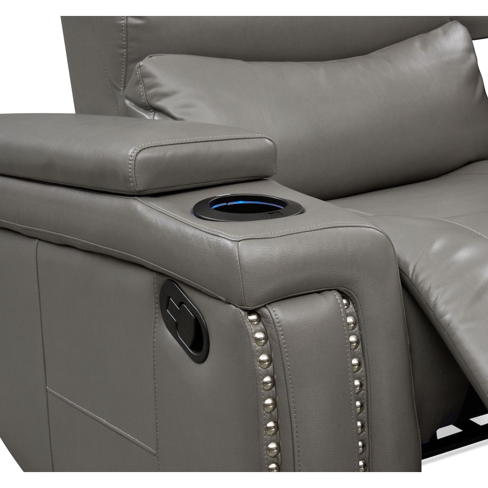 jackson gray manual recliner   