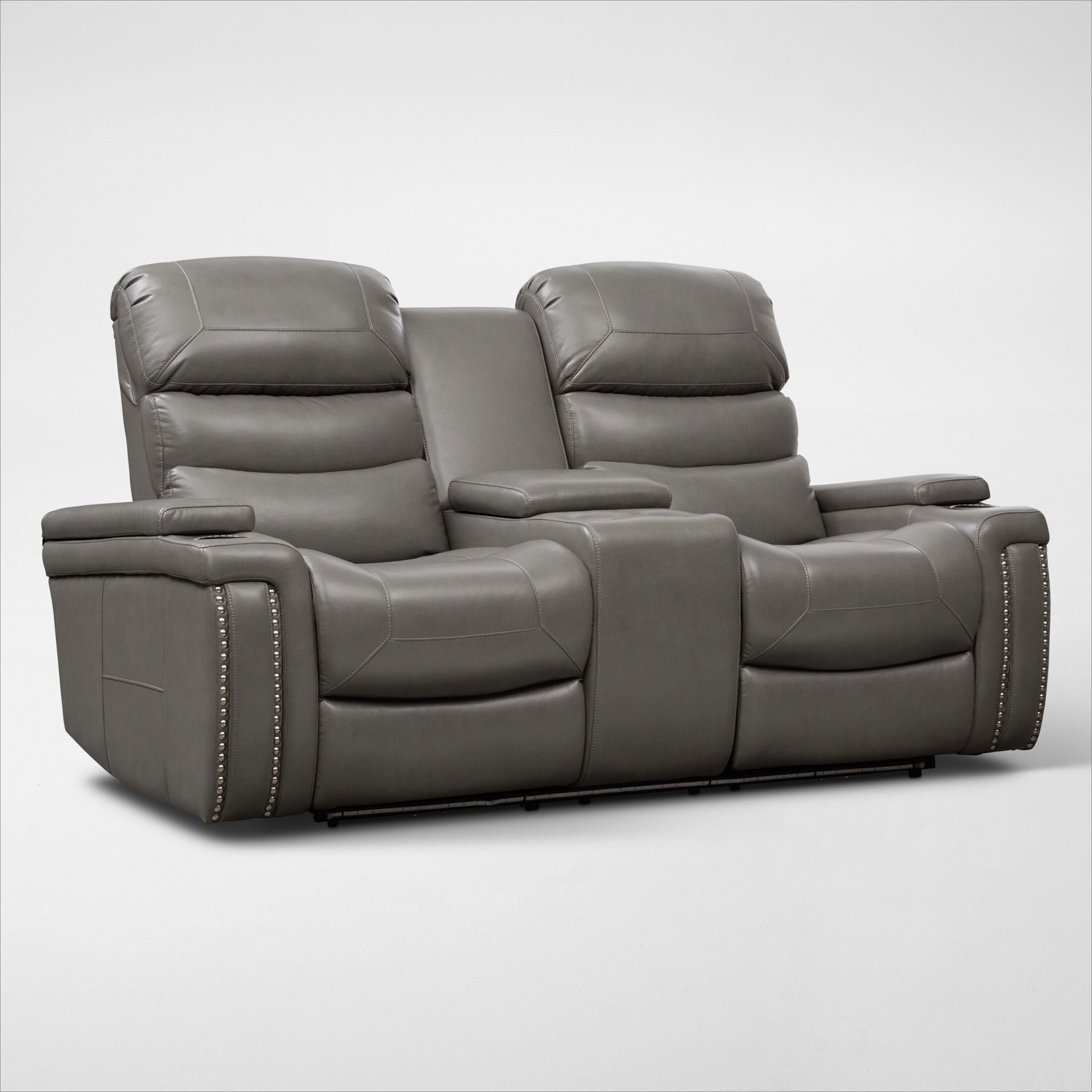 Triple power store reclining loveseat