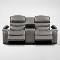 jackson gray power reclining loveseat   