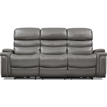 jackson gray power reclining sofa   