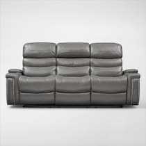 jackson gray power reclining sofa   