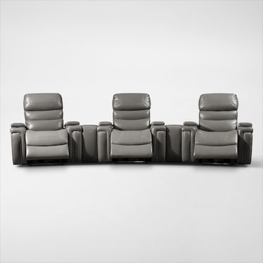 Jackson 5-Piece Manual Reclining Home Theater Sectional